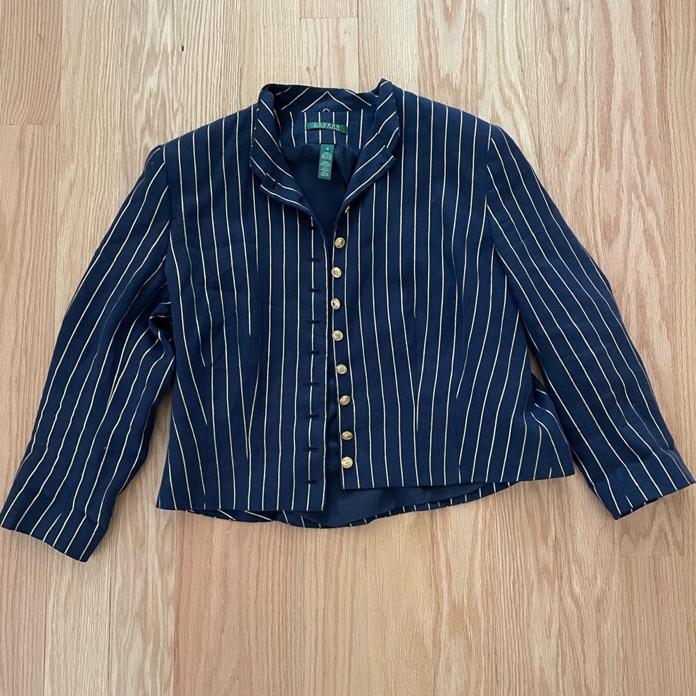 Navy Striped / Nautical Women's Jacket